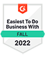 G2 Easiest To Do Business With Fall 2022