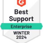 G2 Badge Best Support Enterprise Winter 2024